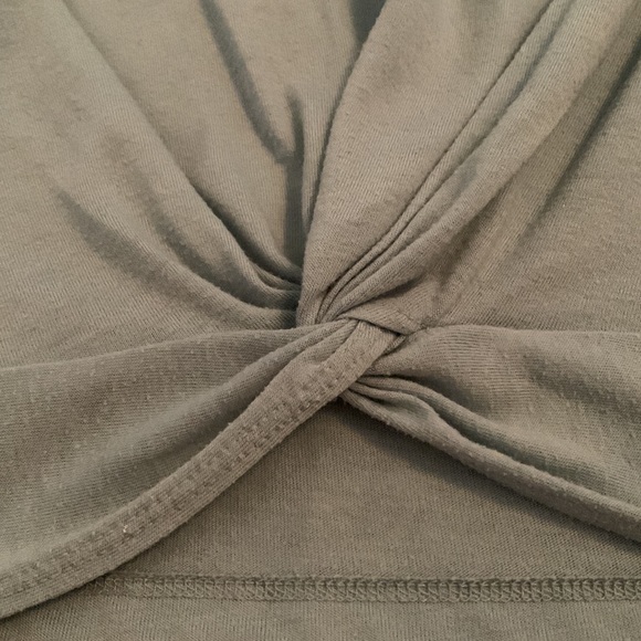 Baby Blue Twisted Crop Top - Picture 2 of 2